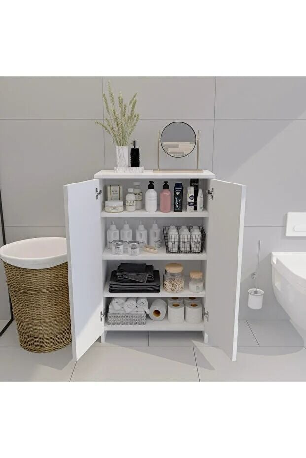 Banyo Düzenleyici Mutfak Rafı Banyo Dolabı Çok Amaçlı Dolap 5 Katlı Mutfak Düzenleyici Banyo